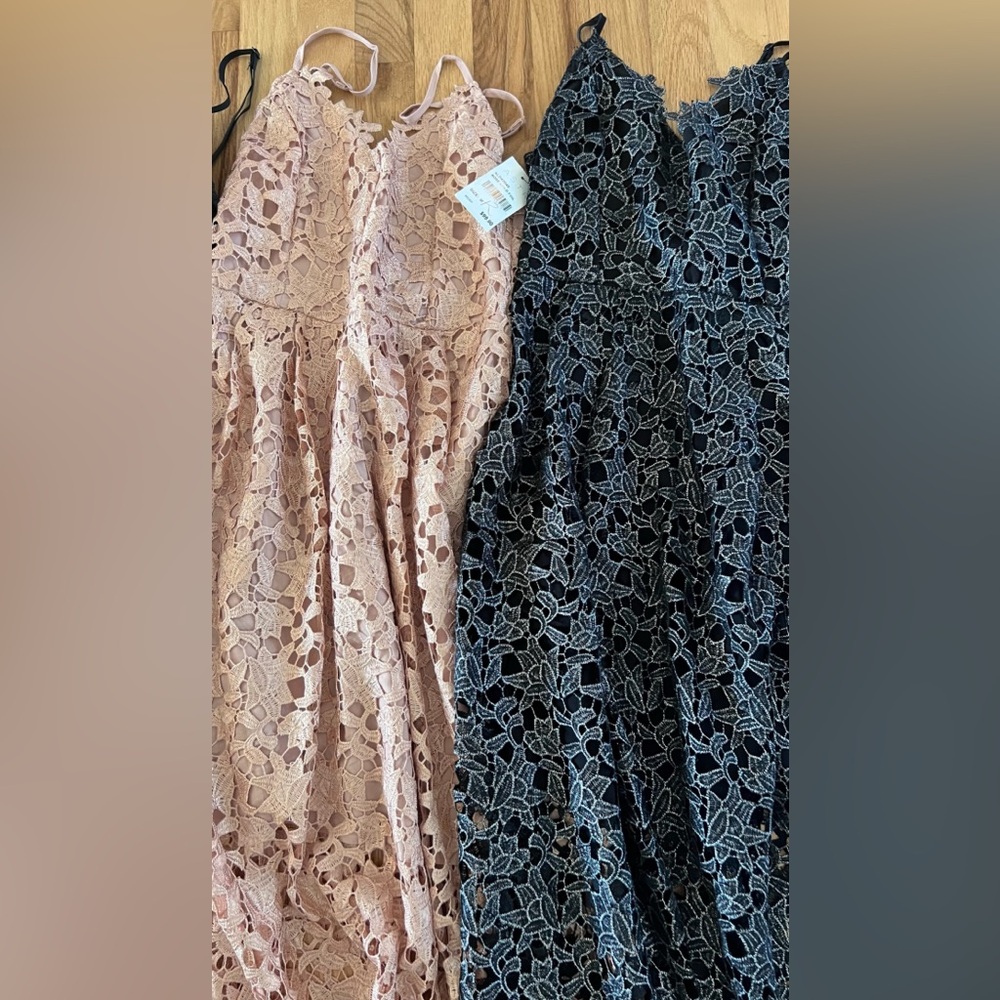 ASTR the label  Lace Dress metallic black